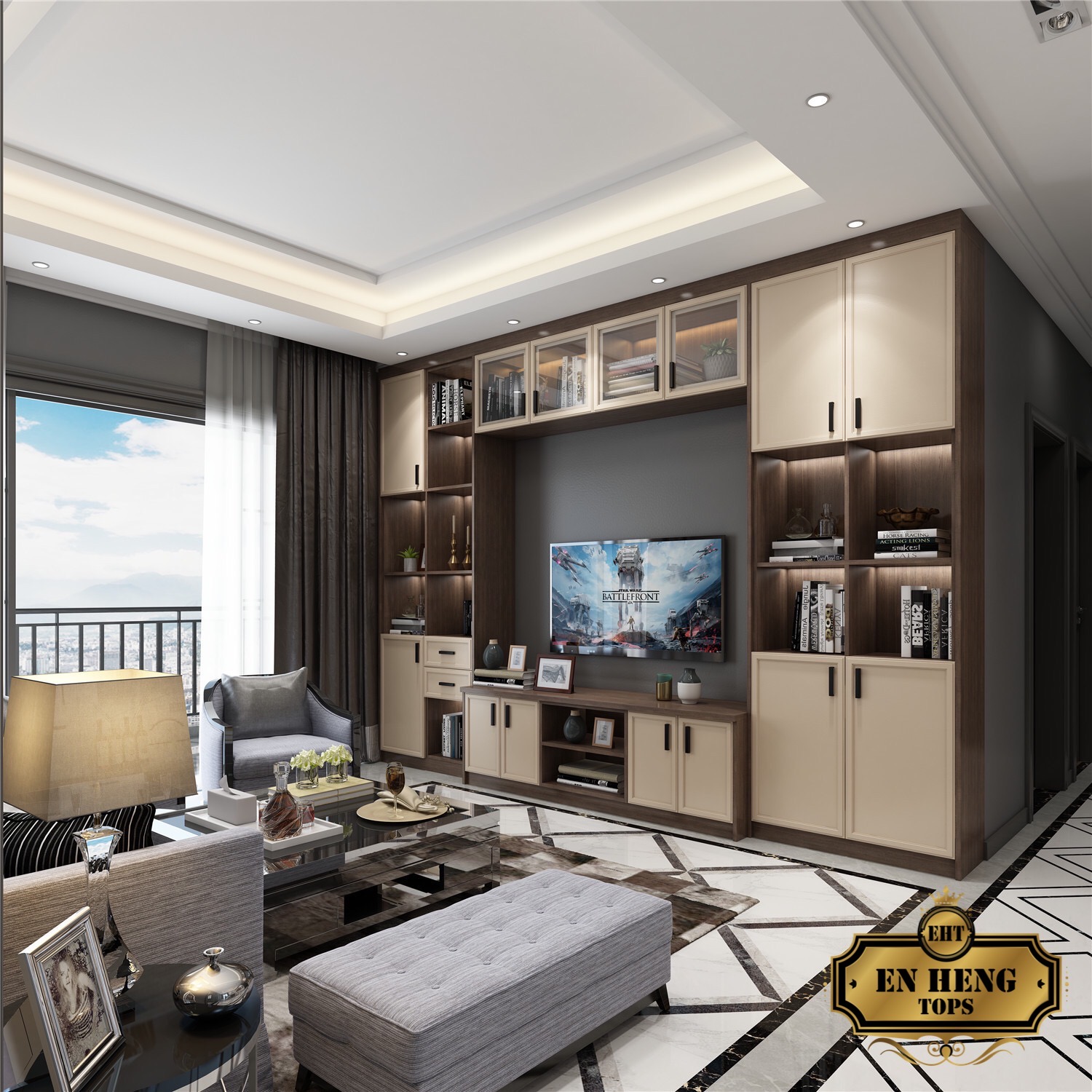 3D DRAWING - LIVING AREA